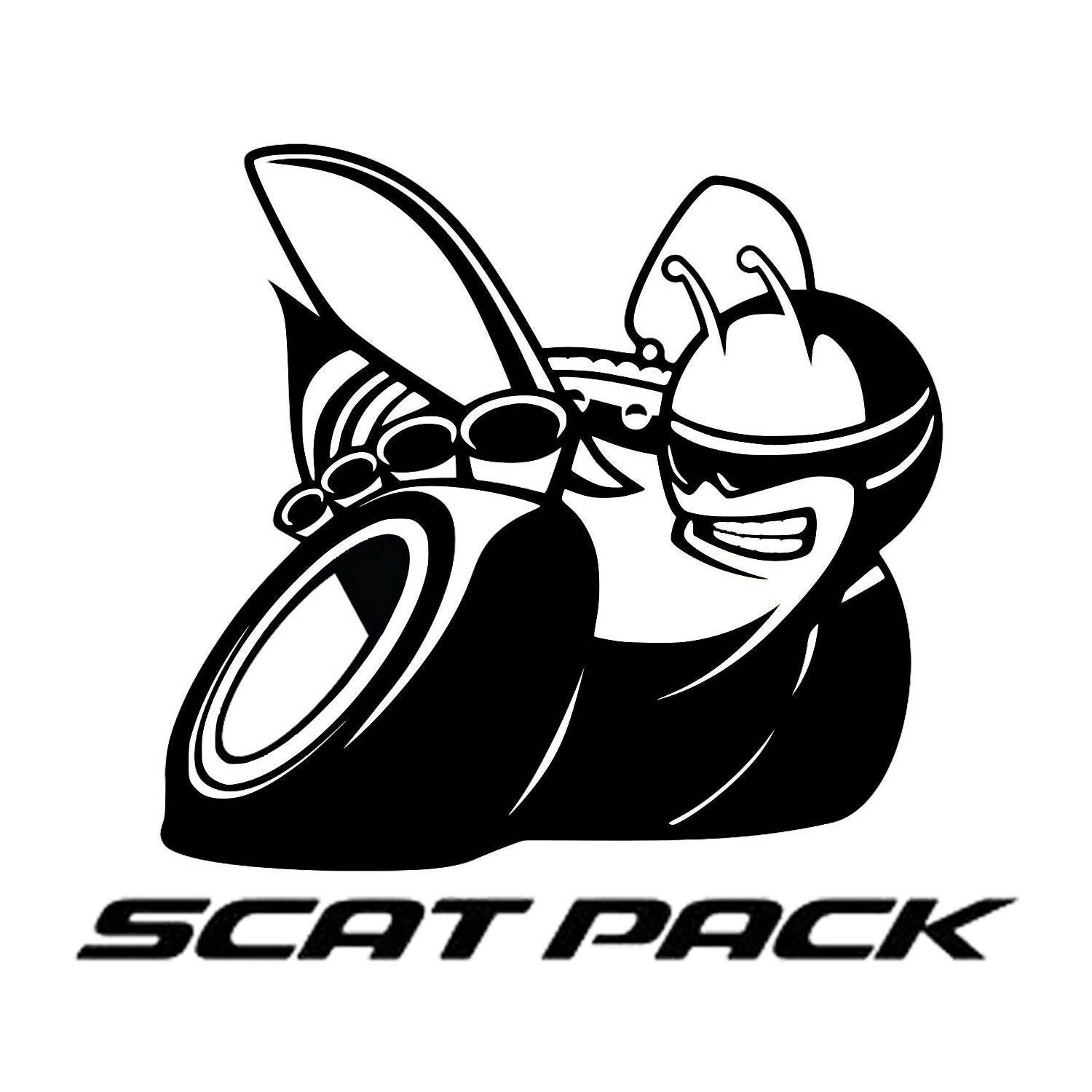 Download Scat Pack Emblem Vinyl Body Decal Window Racing Sticker ...