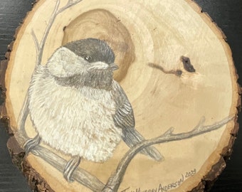 75 Chickadee Looking Left 7” x 8”