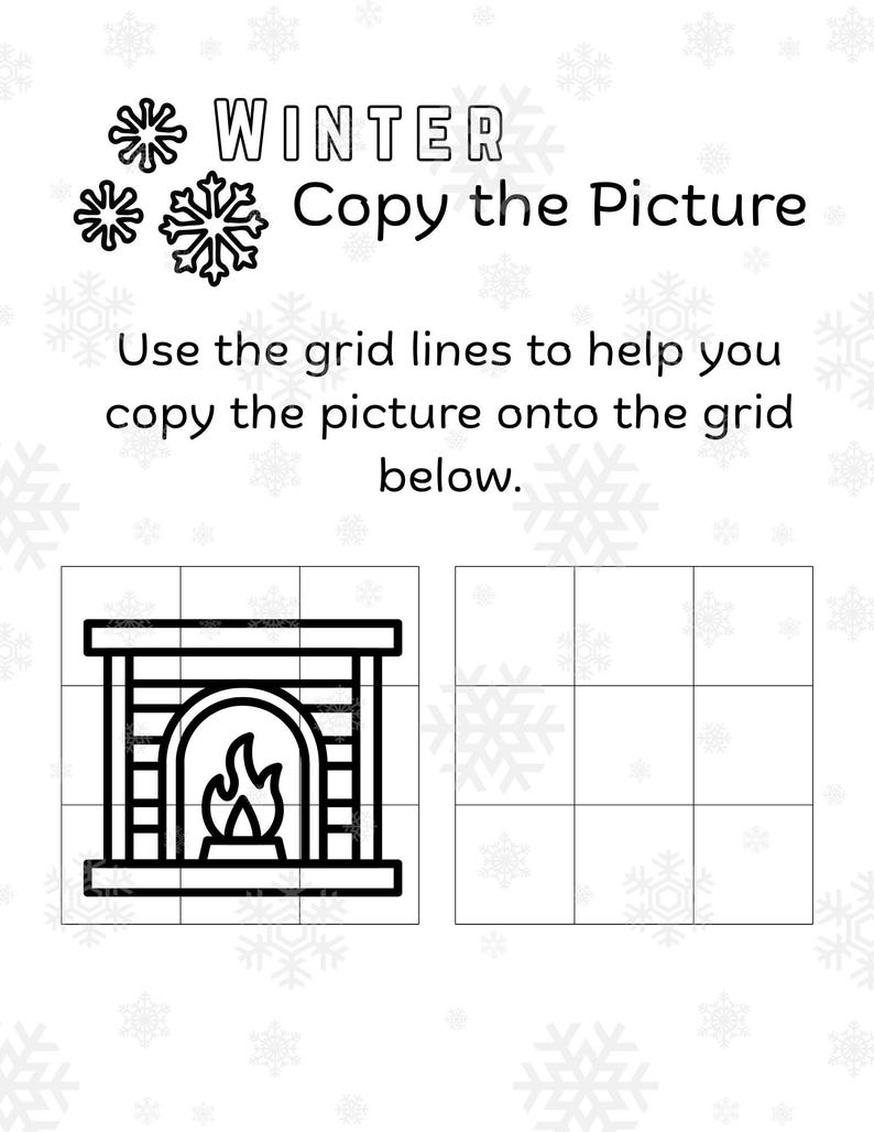 Winter Wonderland Activity Pages for Kids (digital Download) - Etsy