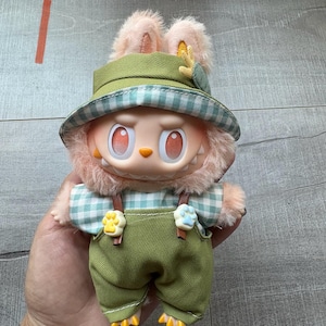 Handmade Labubu Outfit | Clothes for 17 cm Plush Toy | Kawaii Doll Clothing
