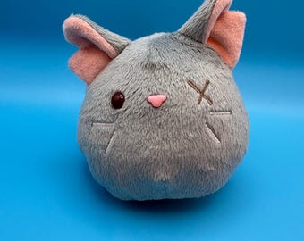 Gray Blob Cat Plush
