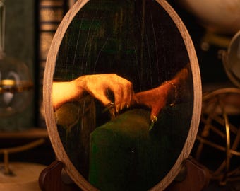 Wood Art Print Holding Space: decor donkere academische wereld