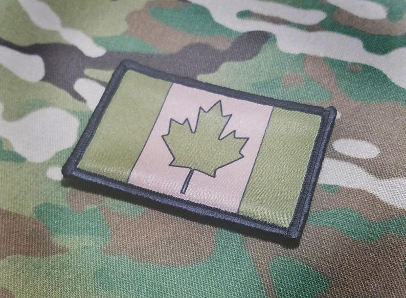 CANADA FLAG Red White Military Morale Patch Army POLICE Mounties JTF2 CadPat