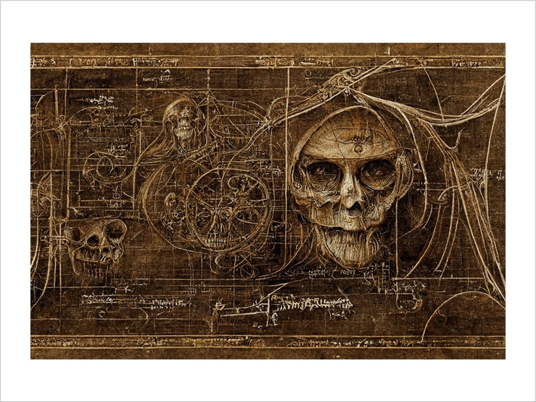 Spooky Halloween Posters Ready to Print Set of 5 AI Etsy