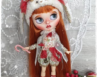 Blythe Custom Doll Christmas