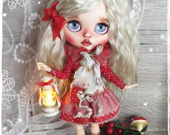 Blythe Custom Doll Christmas