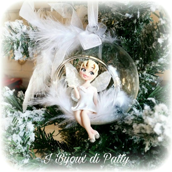 Decoro Albero Di Natale Sfera In Vetro Trilly Campanellino