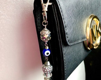 Ciondolo da appendere contro il malocchio, ornamento protettivo, clip per borsa