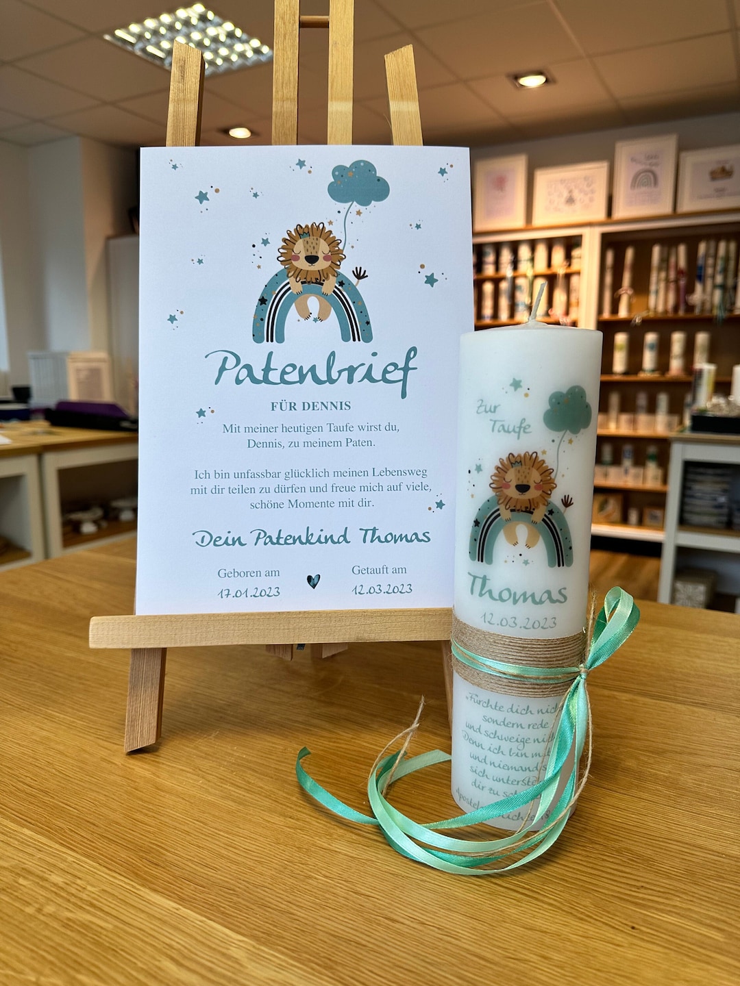 Patenbrief / Taufbrief zur Taufe und Kommunion für die Paten als ... Patenbrief / Taufbrief zur Taufe und Kommunion für die Paten als ...