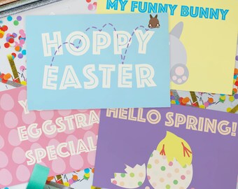 Fun + Sweet Blank Easter Cards // Downloadable + Printable