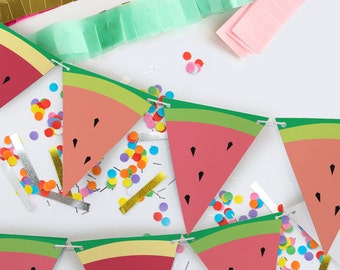 Bunting Only // Tutti Frutti Theme // Downloadable + Printable