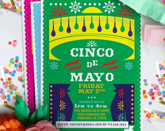 Mexican Fiesta Customizable Invitation // Download + Print