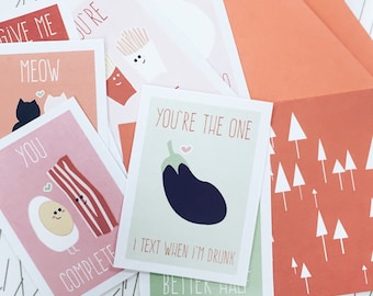 Fun + Sweet Valentine Cards // Downloadable + Printable