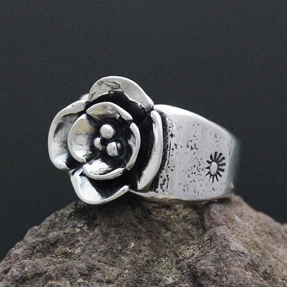 Sterling Silver Double Dogwood Flower Ring Dogwood Jewelry Floral Ring Flower Ring Botanical Jewelry silver Ring Natural Jewelry Etsy Canada