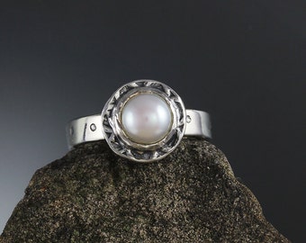 Sterling Silver Freshwater Pearl Ring