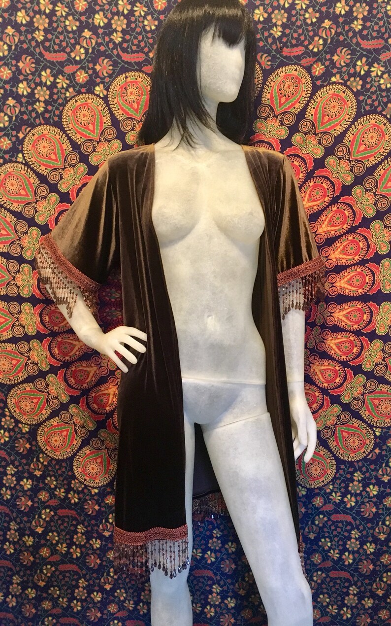 One of a Kind Kimono BROWN SUGAR Handmade