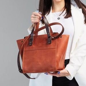 brown tote bag