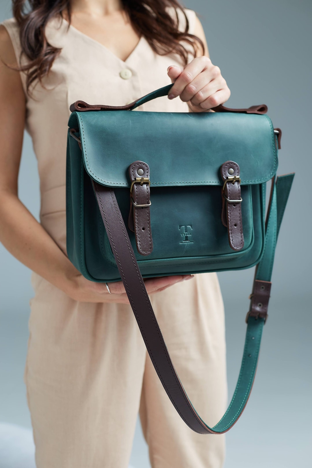 Leather Satchel Women, Handmade Leather Satchel, Brown Leather Satchel