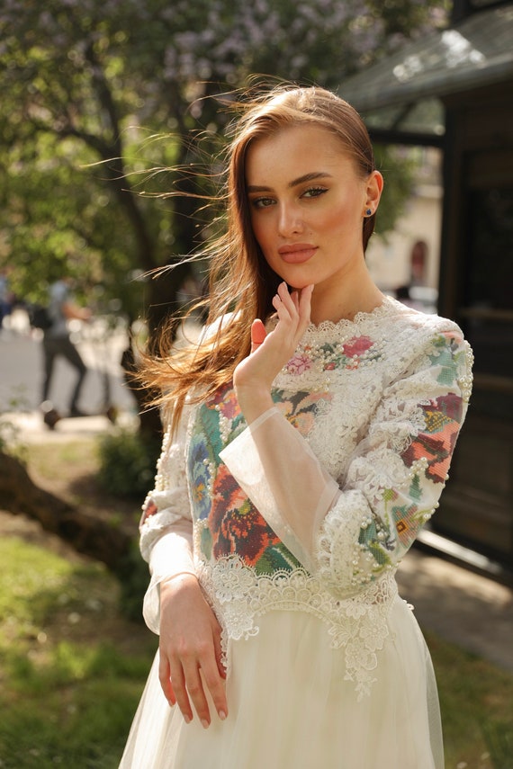 bohemian style prom dress