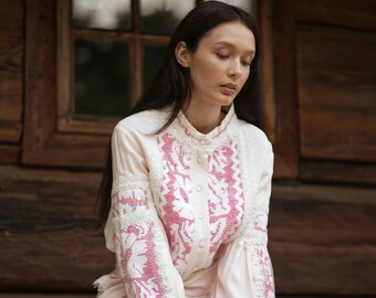 Boho ukrainian white linen blouse vyshyvanka, bohemian style, chic nationale, ukrainian vyshyvanka, vyshyvanka blouse, woman blouse, top