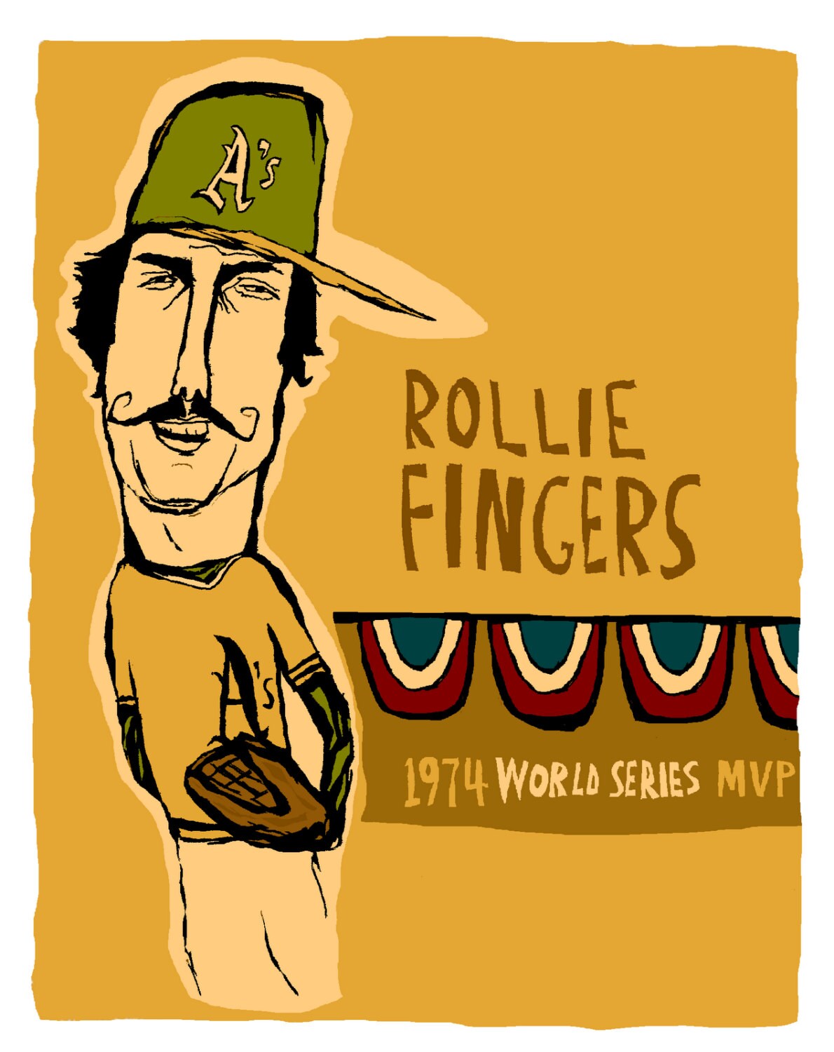 Rollie Fingers 2004 Donruss World Series 1974 MVP Jersey Swatch Auto  070/100 Oakland Athletics