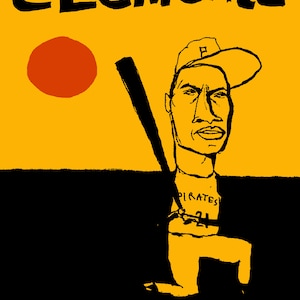 Roberto Clemente Pittsburgh Pirates: MLB Baseball HOF Poster con stampa artistica da parete (tre dimensioni da 11&quot;X14&quot; a 22&quot;X28&quot;)