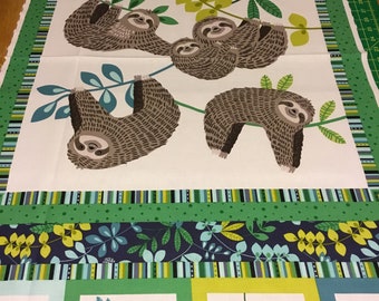 Sloth fabric | Etsy
