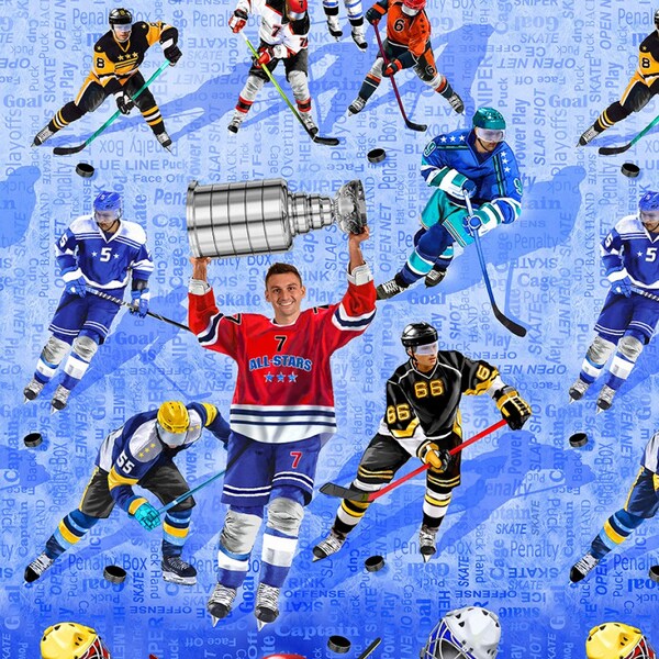 Hockey Fabric Etsy