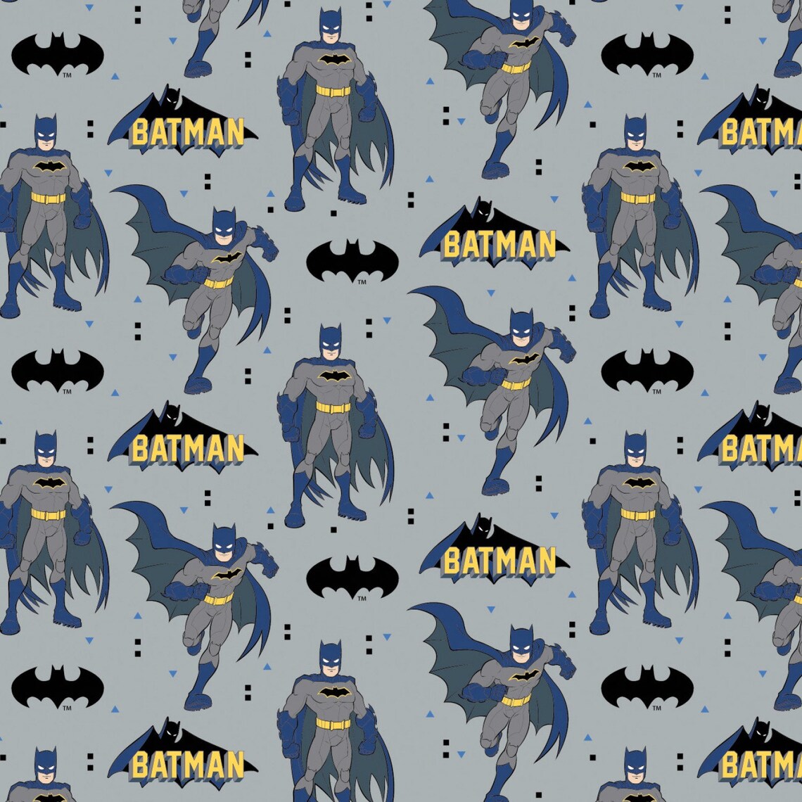 Batman Cotton Fabric by the Half Yard Etsy Canada