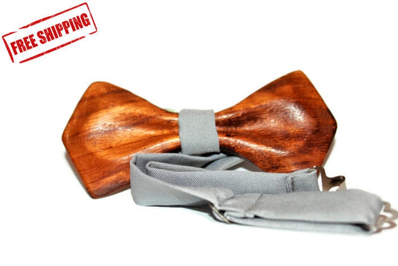 Wood bow tie with unique design. Wooden bow tie best gift for Etsy