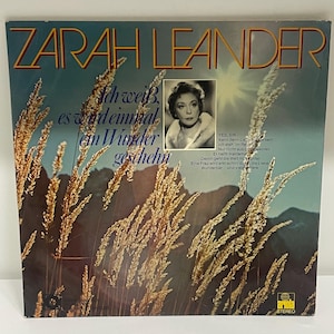 Zarah Leander Vinyl 2LP Ich weiss es wird einmal ein Wunder geschehn German Vintage Double LP Ariola Record