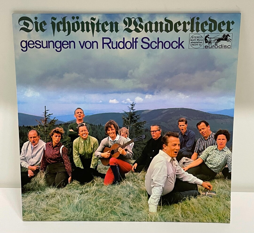 Wanderlieder Rudolf Schock Wanderlieder Vinyl LP German Folk Songs Record Eurodisc ...