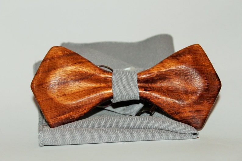 Wood bow tie with unique design. Wooden bow tie best gift for Etsy