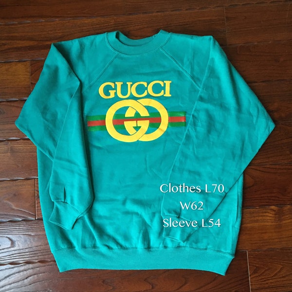 Gucci Vintage Logo Sweatshirts-two patterns logo-popular color options-Old schools-Hip hop inspired swag sweatshirt