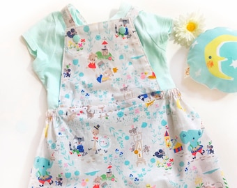 Handmade Nursery Rhyme Pinafore, Size 18M, Mother Goose Baby Jumper