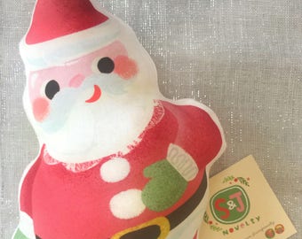 Organic baby gift, Santa toy, Christmas rattle, Christmas pillow, organic toy, stocking stuffer, Santa pillow, baby's first christmas