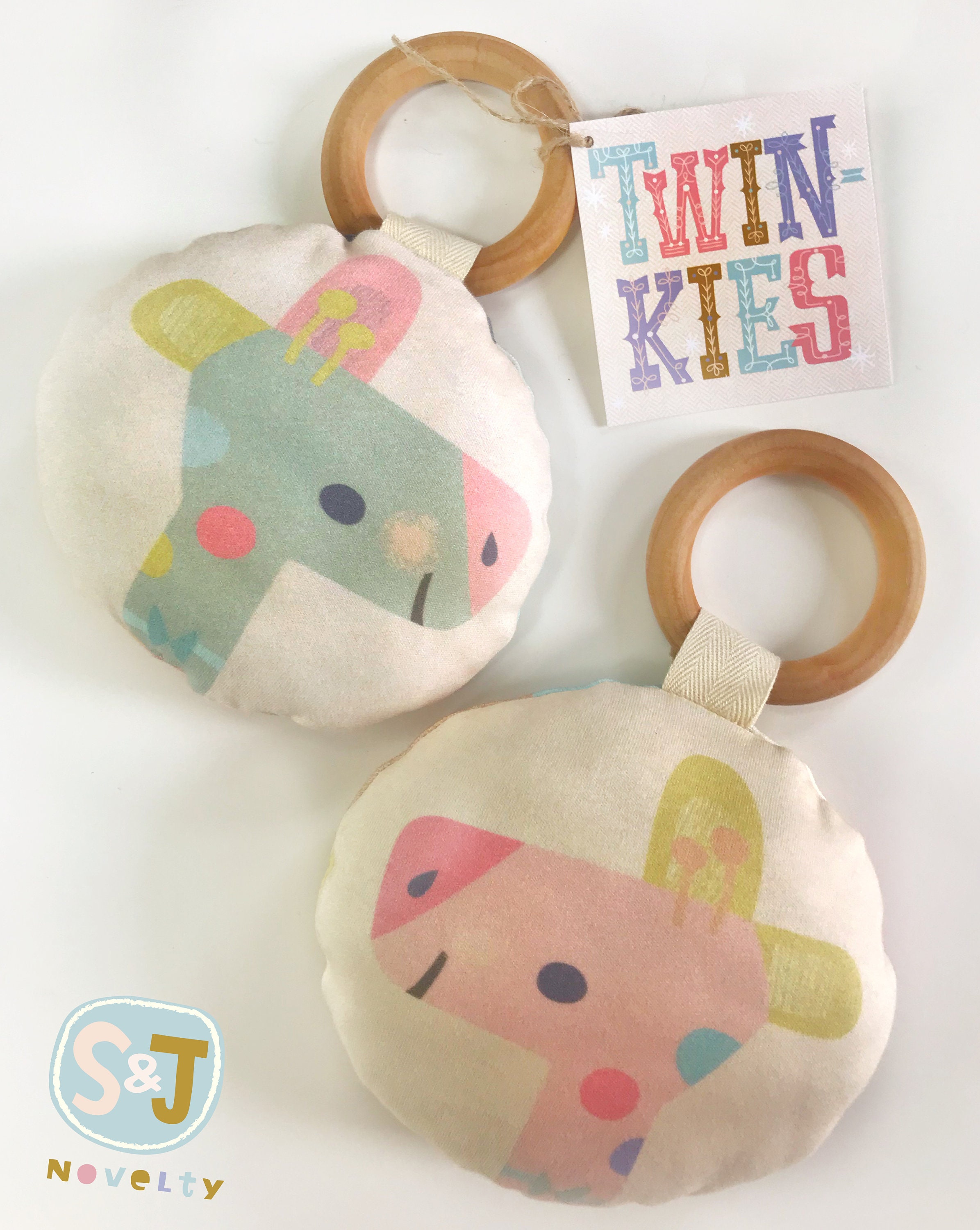 Organic Cotton Teether Rattle Eco Toy Wooden Teether Baby Etsy UK