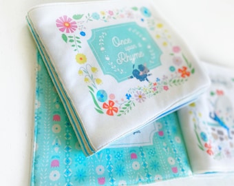 Organic Nursery Rhyme Soft Book: Handmade Cloth Storybook