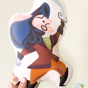 Captain Hook plush, Peter Pan toy, Peter Pan nursery, Neverland, pirate toy, neverland, Neverland plush, crib toy, pirate theme, boys room