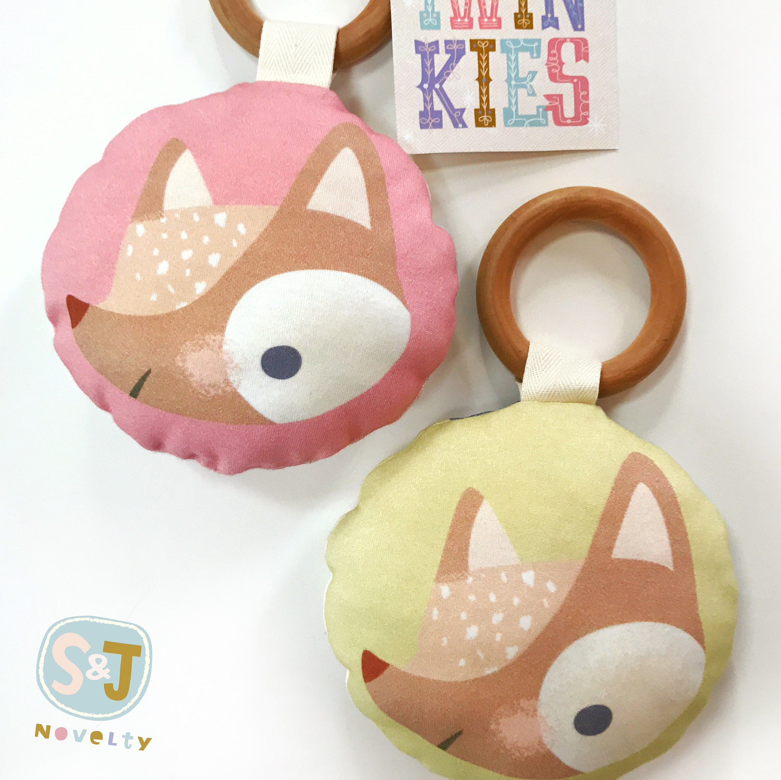 Organic Cotton Teether Rattle Eco Toy Wooden Teether Baby Etsy UK