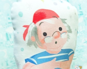 Mr. Smee Peter Pan soft toy with sound, Captain Hook plush, Neverland nursery, boys pirate room