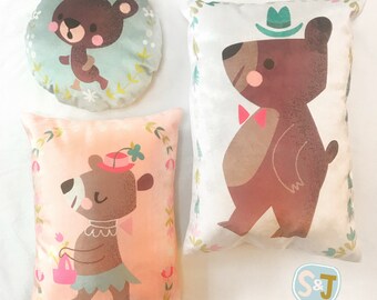 Goldilocks Nursery Pillow Set Velvet Riley Blake Three Bears Storybook Goldilocks Nursery Pillow Set Velvet Riley Blake Three Bears Storybook