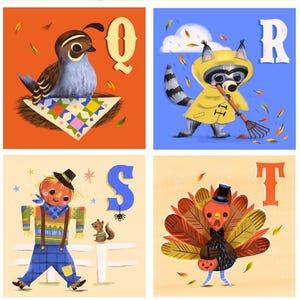 Abc's of Fall, Alphabet Board Book, Autumn Book for Toddlers, Jill ...
