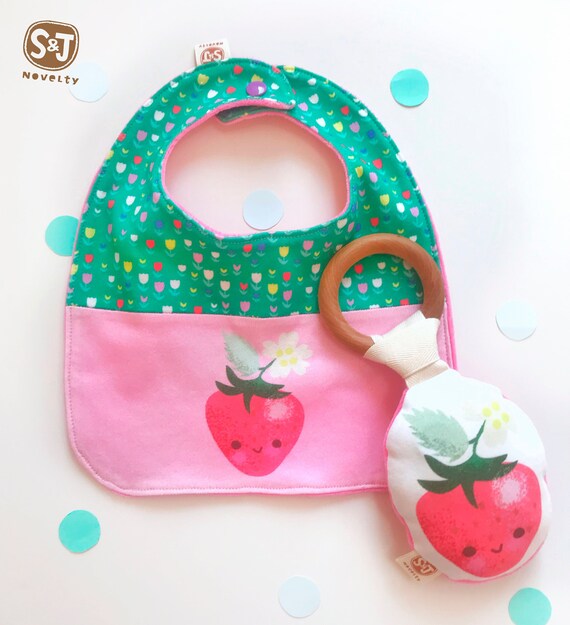 strawberry bib