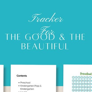 Homeschool Transcript Tracker | The Good & The (Pre-K to Level 2) (Printable PDF
