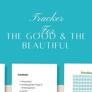 The Good & The Homeschool Transcript Tracker | Preschool - Level 2