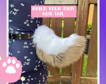 Queue de fursuit en fausse fourrure : accessoire de cosplay Bunny Doe