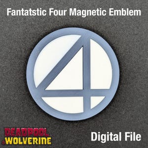 Fantastic Four Cosplay Chest Emblem DIGITAL FILE (Deadpool & Wolverine, Human Torch, Johnny Storm )