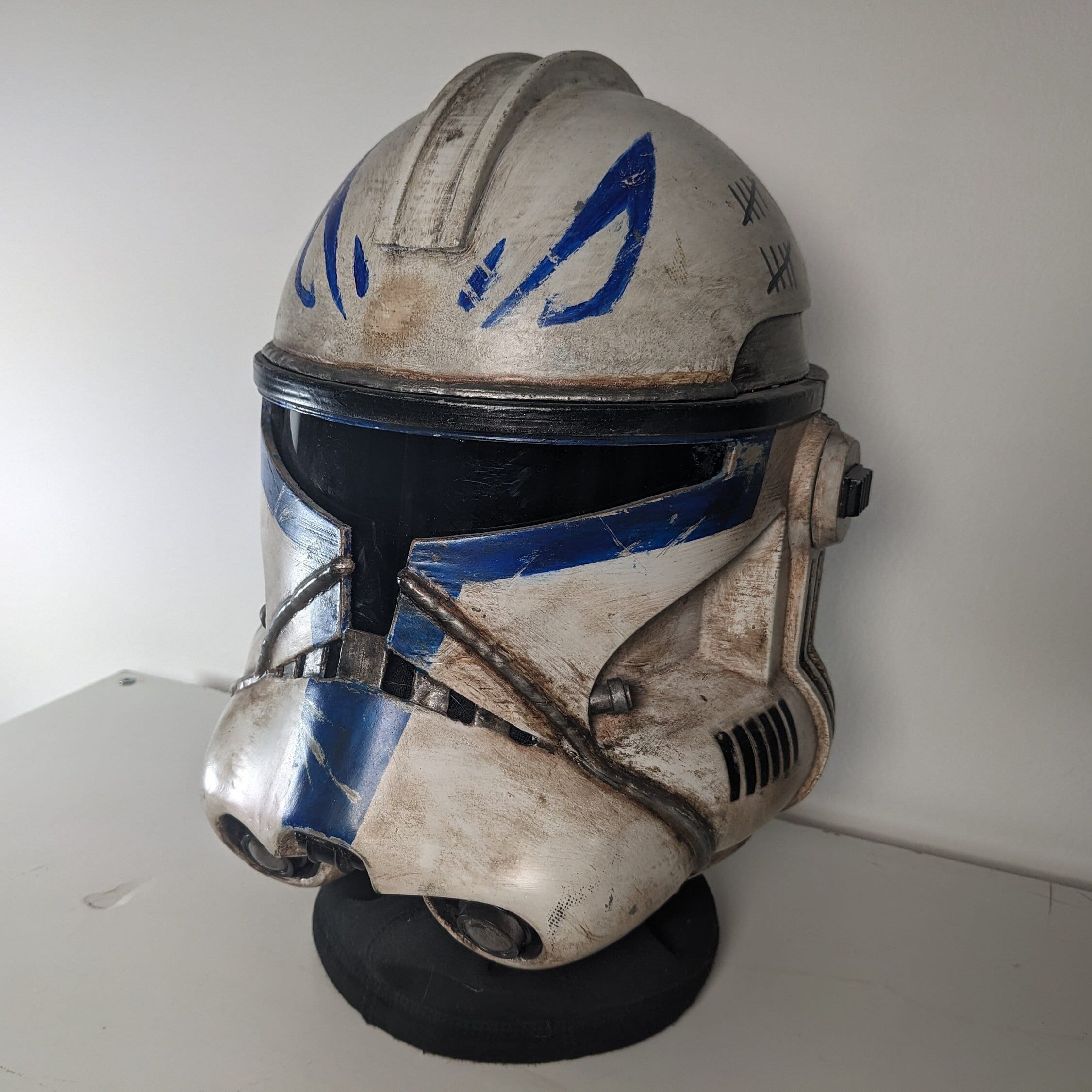 captain rex motorcycle helmet Realistic - Black Buy Handmade Cosplay Crafted with astonishing detail Realistic Captain Rex Helmet -