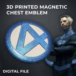 Fantastic Four Comics Chest Emblem for Cosplay (Digital File)